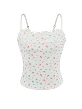 Nika Floral Lace Trim Camisole